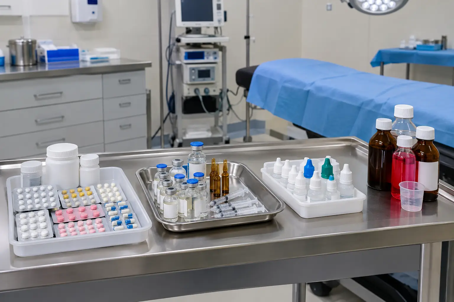 Organized Medications in a Sterile Procedure Room.webp